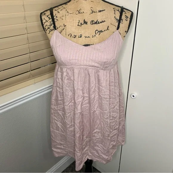 faux leather babydoll dress Faux Leather Babydoll Dress main image 0